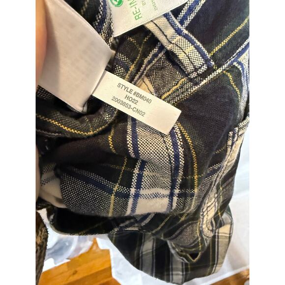 J. Crew Men's Pants Plaid Carpenter Canvas Jeans Green Navy Grey 30 x 34 - Picture 9 of 10